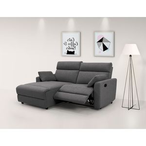 INOSIGN Ecksofa »JENNA, L-Form, 209cm, manuelle u. elektrische Funktion, mit USB A/C,«, Liegefunktion 105°-150°, Federkern, Struktur fein