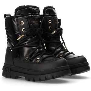 Tommy Hilfiger Snowboots, Winterboots, Plateaustiefel mit goldfarbenen Details
