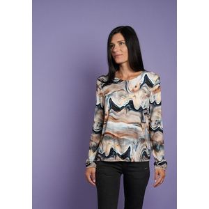 Seidel Moden Langarmshirt, mit grafischem Muster, MADE IN GERMANY