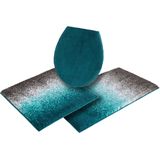 my home Badematte »Elif«, rutschhemmend beschichtet, fußbodenheizungsgeeignet-schnell trocknend-strapazierfähig, Ombré-Look, Badteppich, Badematten auch als 3 teiliges Set erhältlich