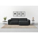 TRENDMANUFAKTUR Ecksofa »Braga, mit hochwertigem Kaltschaum, L-Form, in Cord erhältlich«, (2 St.), modernes Sofa, Couch mit hohem Sitzkomfort, 255/72/160 cm (B/H/T)