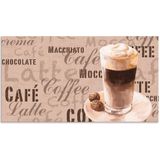 Artland Küchenrückwand »Kaffee - Latte Macchiato«, (1 tlg.), Alu Spritzschutz mit Klebeband, einfache Montage