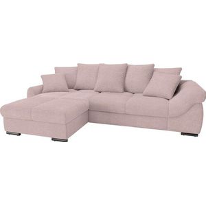Mr. Couch Ecksofa »Livorno DuraFlex L-Form«, inkl. Hochschläfer-Bettauszug, XL-Bettkasten weiß beschichtet