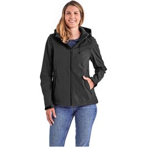 Killtec Softshelljacke »Damen Softshelljacke«, Wasserabweisende, winddichte Softshelljacke mit abnehmbarer Kapuze