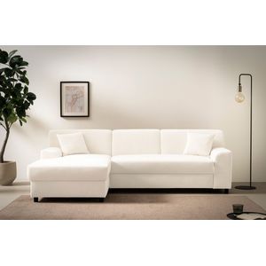 INOSIGN Ecksofa »Turah 2, L-Form, in Cord u. wasserabweisender Microfaser, Federkern«, B/T/H: 241/146/79 cm, incl. Zierkissen, wahlweise mit Bettfunktion