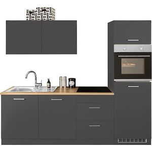 KOCHSTATION Küchenzeile »KS-Kehl«, ohne E-Geräte, Breite 240 cm, für Kühlschrank und Geschirrspüler