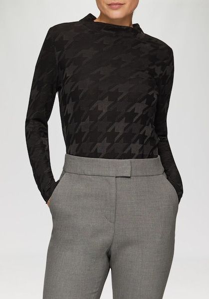 s.Oliver BLACK LABEL Langarmshirt, mit Strukturmuster