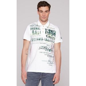 CAMP DAVID Poloshirt, mit Logo Print