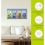 Artland Wandbild »Jahreszeiten in Gläsern«, Vier Jahreszeiten, (1 St.), als Leinwandbild, Poster, Wandaufkleber in verschied. Größen