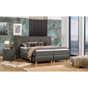 alina Boxspringbett »Luella«, ADA trendline Boxspringbett, inkl. Matratze und Viscoschaum-Topper