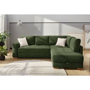 Jockenhöfer Gruppe Ecksofa »Sunset, Dauerschlafsofa mit«, Tonnentaschen-Federkern, 5cm Kaltschaumtopper, flexible montierbar
