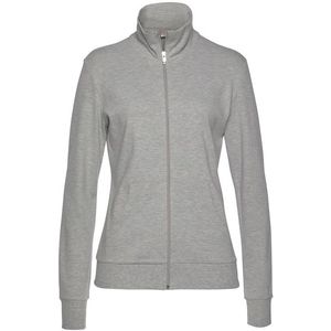 Bench. Loungewear Sweatjacke, mit glänzender Logostickerei am Stehkragen, Loungeanzug