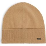 BOSS Beanie »Lari_hat«, mit Aufschlag in Rippoptik