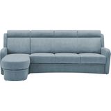 VILLA BECK Ecksofa »Varese L-Form«, (2 St.), Kopfteilverstellung, wahlweise mit Sitzvorzug, in Sitzhöhe 49 cm