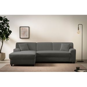 INOSIGN Ecksofa »Turah 2, L-Form, in Cord u. wasserabweisender Microfaser, Federkern«, B/T/H: 241/146/79 cm, incl. Zierkissen, wahlweise mit Bettfunktion