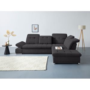 COTTA Ecksofa »Holiday L-Form mit Sitztiefen-, Armteil- und Kopfteilverstellung«, wahlweise mit Bettfunktion inkl. Bettkasten