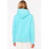 Zwillingsherz Hoodie »Strandleben Moin«, mit gesticktem Schriftzug und neonfarbenen Akzenten