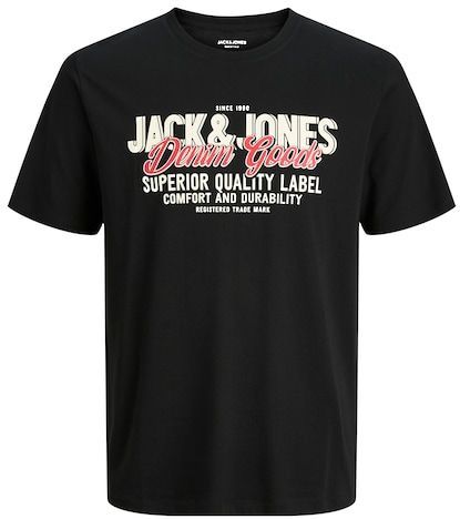 Jack & Jones Rundhalsshirt »JJELOGO TEE SS O-NECK 2 COL AW25 SN«