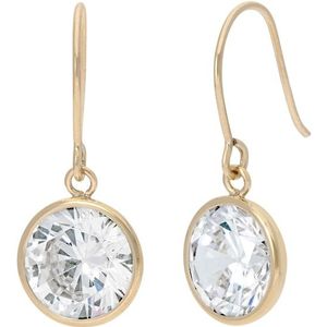 Firetti Paar Ohrhaken »Schmuck Geschenk Gold 375 Ohrschmuck Ohrringe Solitär«, mit Zirkonia (synth.)