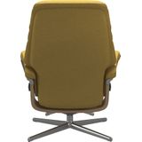Stressless® Relaxsessel »Sunrise«, (Set, Relaxsessel mit Hocker), mit Hocker, mit Cross Base, Größe S, M & L, Holzakzent Eiche