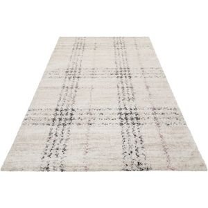 Esprit Hochflor-Teppich »Nora ESP-80336«, rechteckig, 30 mm Höhe, Shaggy, Langflor, mit Karo-Muster, Wohnzimmer
