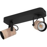 EGLO Deckenspot »CAYUCA«, Leuchtmittel GU10  Leuchtmittel wechselbar-ohne Leuchtmittel, Deckenspot in schwarz aus Stahl - inkl. GU10 - 3W