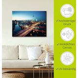 Artland Wandbild »Berlin Cityscape am Abend«, Deutschland, (1 St.), als Leinwandbild, Poster in verschied. Größen