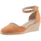 Tamaris Keilpumps, Keilabsatz, Schlupfschuh, Riemchensandale mit modischem Jute-Besatz