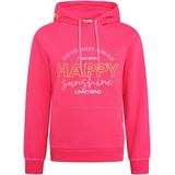 Zwillingsherz Sweatshirt, mit ""Happy""-Aufstick und ""Feel Good""-Schriftzug auf der Kapuze