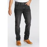 AJC Straight-Jeans, gerade geschnitten, Used-Look-Waschung, niedrige Leibhöhe