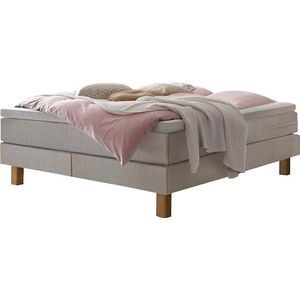 HASENA Boxspringbett »Isoba«, inkl. Topper, Füsse aus massiver Eiche