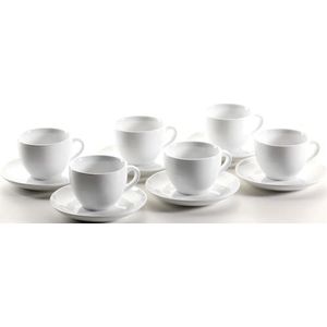MÄSER Cappuccinotasse »Colombia«, (Set, 12 tlg., 6 Cappuccinoobertassen-6 Untertassen), spülmachinenfest