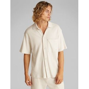 Calvin Klein Jeans Kurzarmhemd »CHUNKY WAFFLE SS HWK OVERSHIRT«, in Waffeloptik
