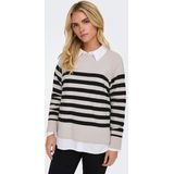 ONLY Rundhalspullover »ONLAMA LIFE LS RAGLAN O-NECK CC KNT«