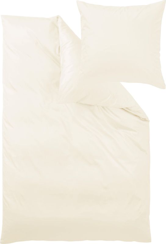 Curt Bauer Bettwäsche »Uni-Mako-Satin aus 100% Baumwolle, Bett- und Kopfkissenbezug mit Reißverschluss, pflegeleicht, STANDARD 100 by OEKO-TEX® und Made in Green zertifiziert, auch ganzjährig geeignet, edle Haptik«, (2 tlg.)
