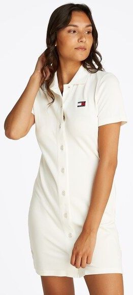 Tommy Jeans Polokleid »TJW BADGE PIQUE POLO DRESS«, mit Logo-Badge