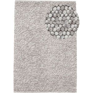 carpetfine Teppich »Calo«, rechteckig, 16 mm Höhe, Handweb Teppich, Uni Farben, meliert, handgewebt, 70% Wolle