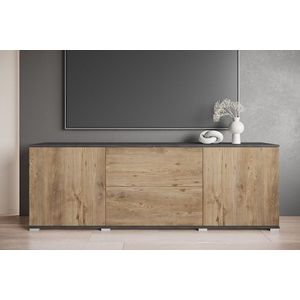 INOSIGN Lowboard »Kenia«, (1 St.), 2 Türen, 2 Schubladen, Breite 180 cm, höhenverstellbare Einlegeböden