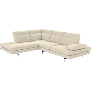 CALIA ITALIA Ecksofa »Toby Wing, L-Form, Designsofa mit sensationellem Sitzkomfort«, Sitztiefenverstellung, funktionale Ecke, Füße in schwarz matt