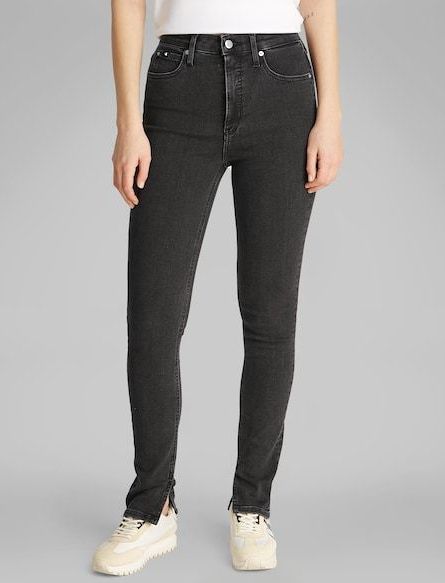 Calvin Klein Jeans Skinny-fit-Jeans »HIGH RISE SKINNY«, in schwarzer Waschung