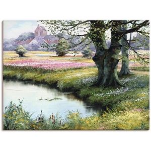 Artland Wandbild »Das Dorf«, Felder, (1 St.), als Leinwandbild, Poster in verschied. Größen