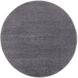 Carpet City Teppich »Friseé-Teppich FANCY900«, rund, 12 mm Höhe, Kurzflor, Einfarbig, 3D-Optik, Streifen Look