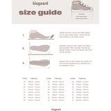 Bisgaard Lauflernschuh »ulrikka Weite: normal«, Sneaker aus vegetabil gegerbtem Leder, Größenschablone zum Download
