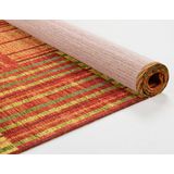 TOM TAILOR Teppich »Stripy Pat«, rechteckig, 5 mm Höhe, Flachgewebe, modernes Patchworkdesign, gestreift, Chenille, Wohnzimmer