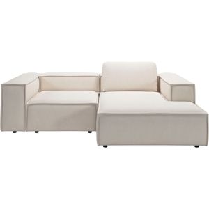 Places of Style Ecksofa »Watertown, kompakte L-Form, 246 cm breite für kleinere Räume«, modernes Ecksofa mit Feincordbezug, platzsparend & bequem