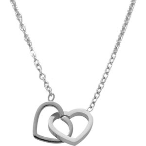 Firetti Kette mit Anhänger »Schmuck Geschenk Edelstahl Halsschmuck Halskette Ankerkette Herzen«, Made in Germany