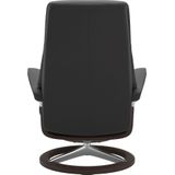 Stressless® Relaxsessel »View«, (Set, Relaxsessel mit Hocker), mit Signature Base, Größe L,Gestell Wenge