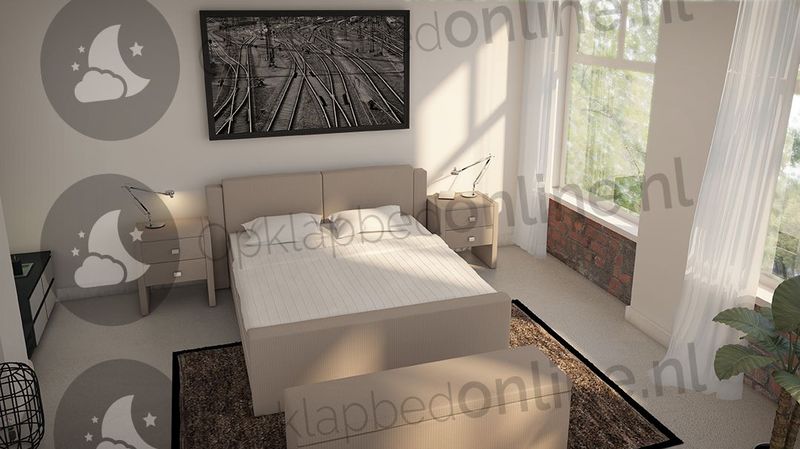 Elektrische boxspring 160 x 210 cm- stofkleur 1515