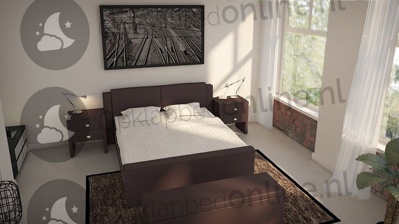Opberg boxspring 180 x 210 cm- stofkleur 5018