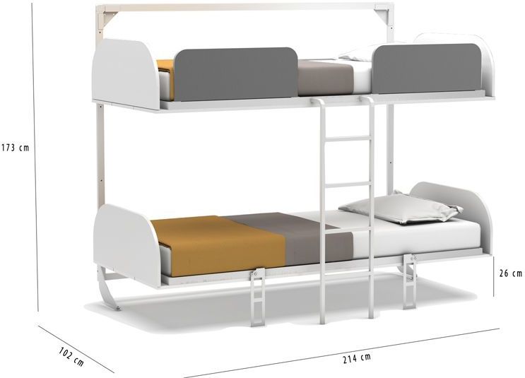 Stapelbedkast Simply Geen matras